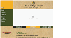 Desktop Screenshot of lakevillageresort.com