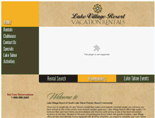 Tablet Screenshot of lakevillageresort.com
